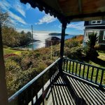 Enjoy a beautiful sunrise view over Reed`s beach on the covered deck